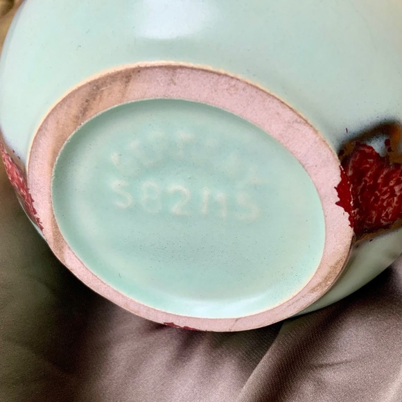 Rare MCM light blue Jasba ceramic "Fat Lava" vase from West Germany, 1950s - Picture 4 of 5